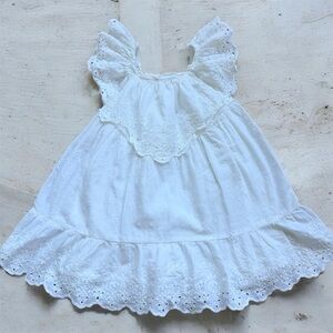 Zara Toddler Girl White Lace Dress 3T Elegant Summer Outfit